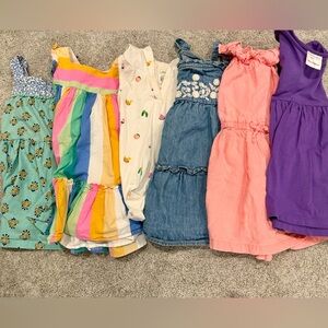 3T Girls Summer Dresses - Hanna Andersson, Gap, Carter’s - 6 in Total